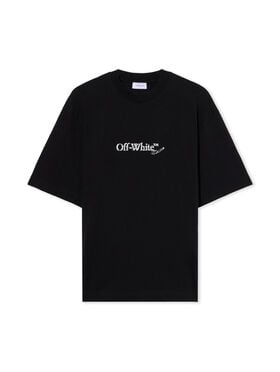 OFF WHITE Scribble Arrow Short-Sleeve Logo T-Shirt BLACK - WHITE OMAA120F25JER00C