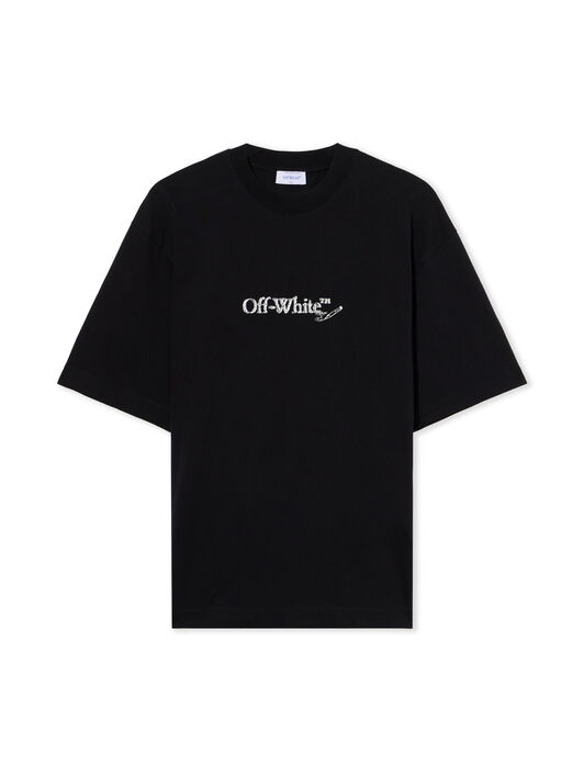 OFF WHITE Scribble Arrow Short-Sleeve Logo T-Shirt BLACK - WHITE OMAA120F25JER00C