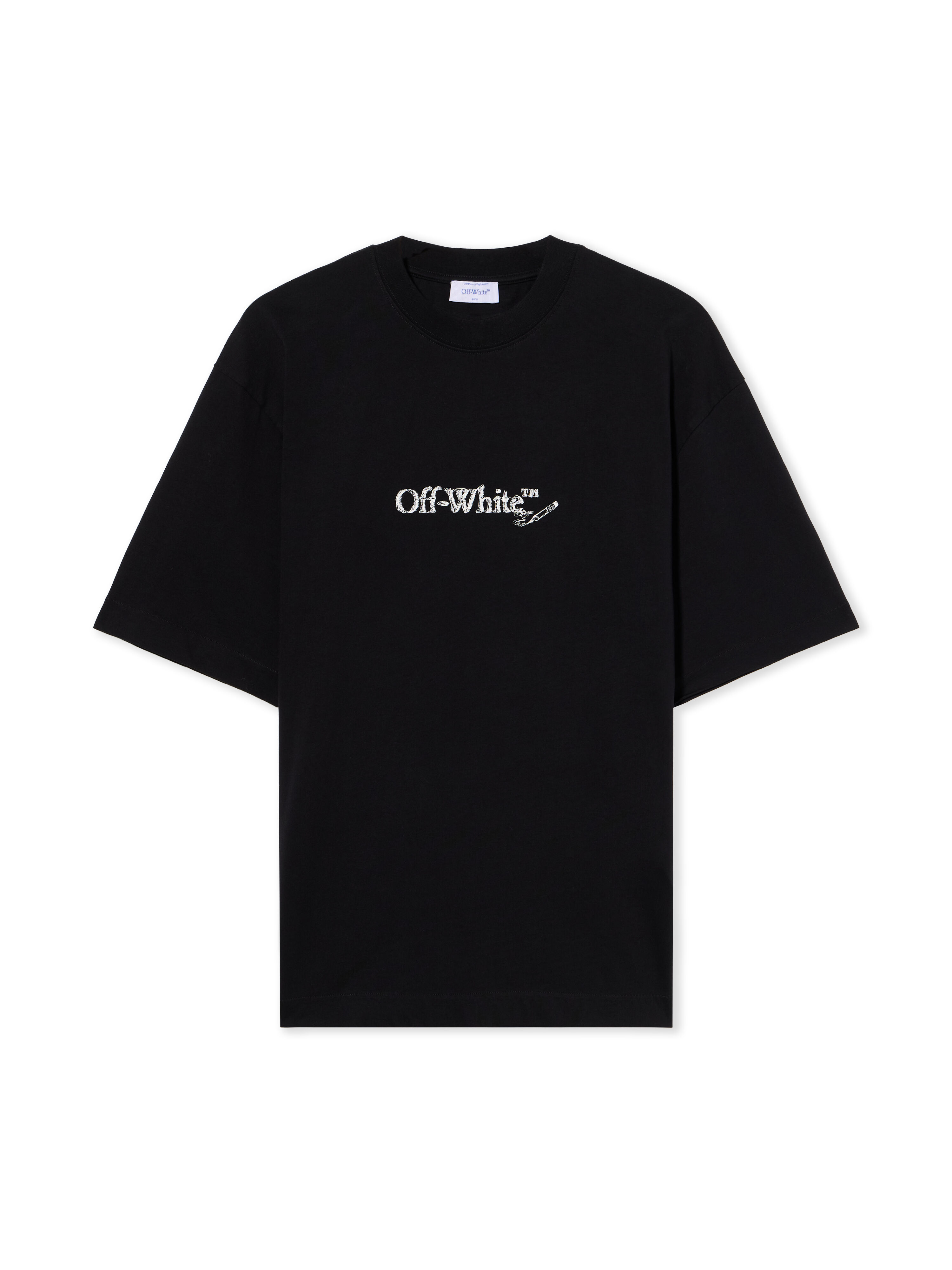 OFF WHITE Scribble Arrow Short-Sleeve Logo T-Shirt BLACK - WHITE OMAA120F25JER00C