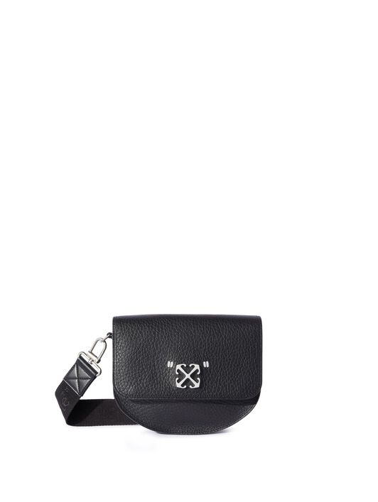 OFF WHITE Schwarze Jitney Schultertasche Mit Schriftzug SCHWARZ OMNN078C99LEA001