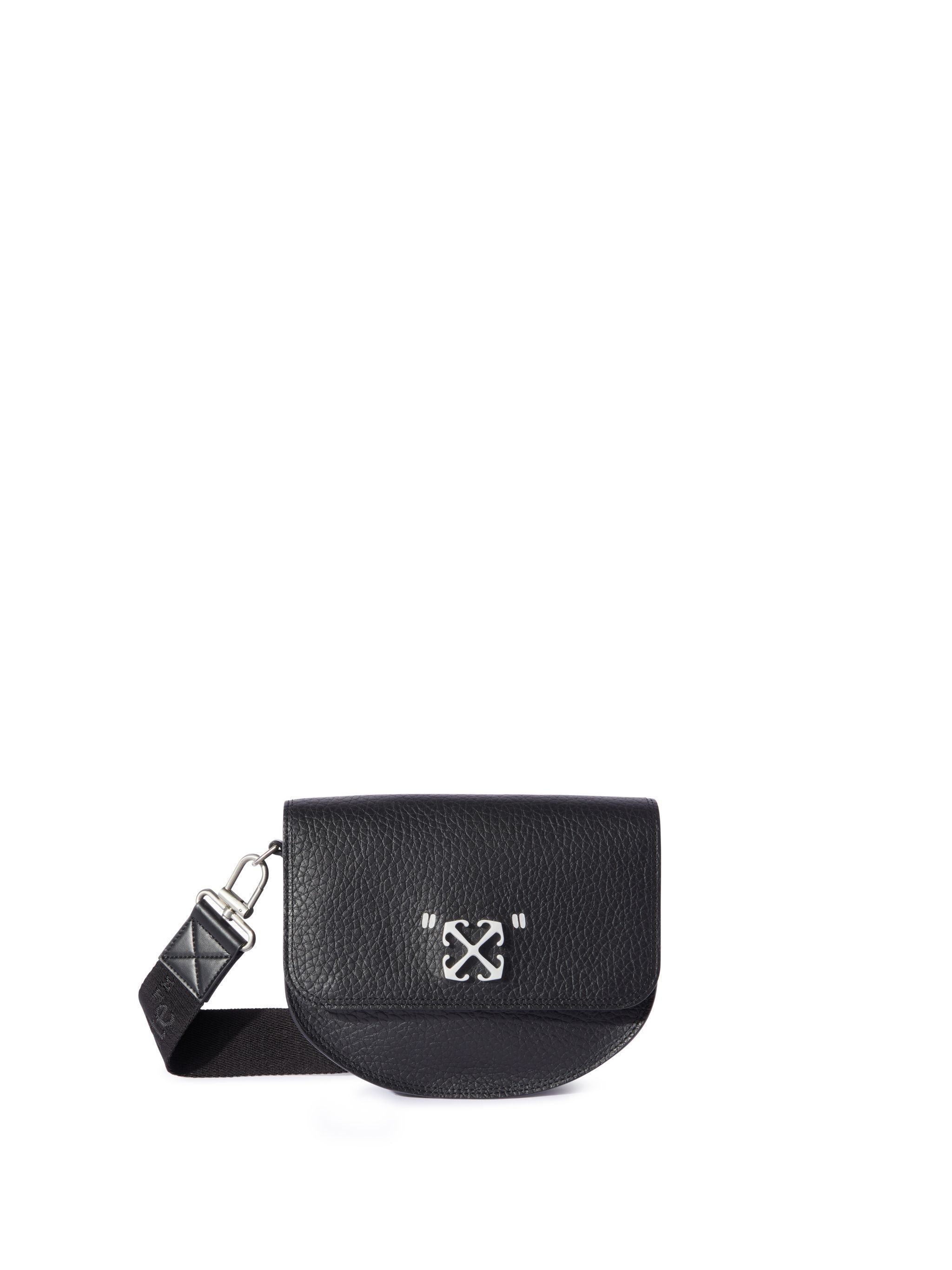 OFF WHITE Schwarze Jitney Schultertasche Mit Schriftzug SCHWARZ OMNN078C99LEA001
