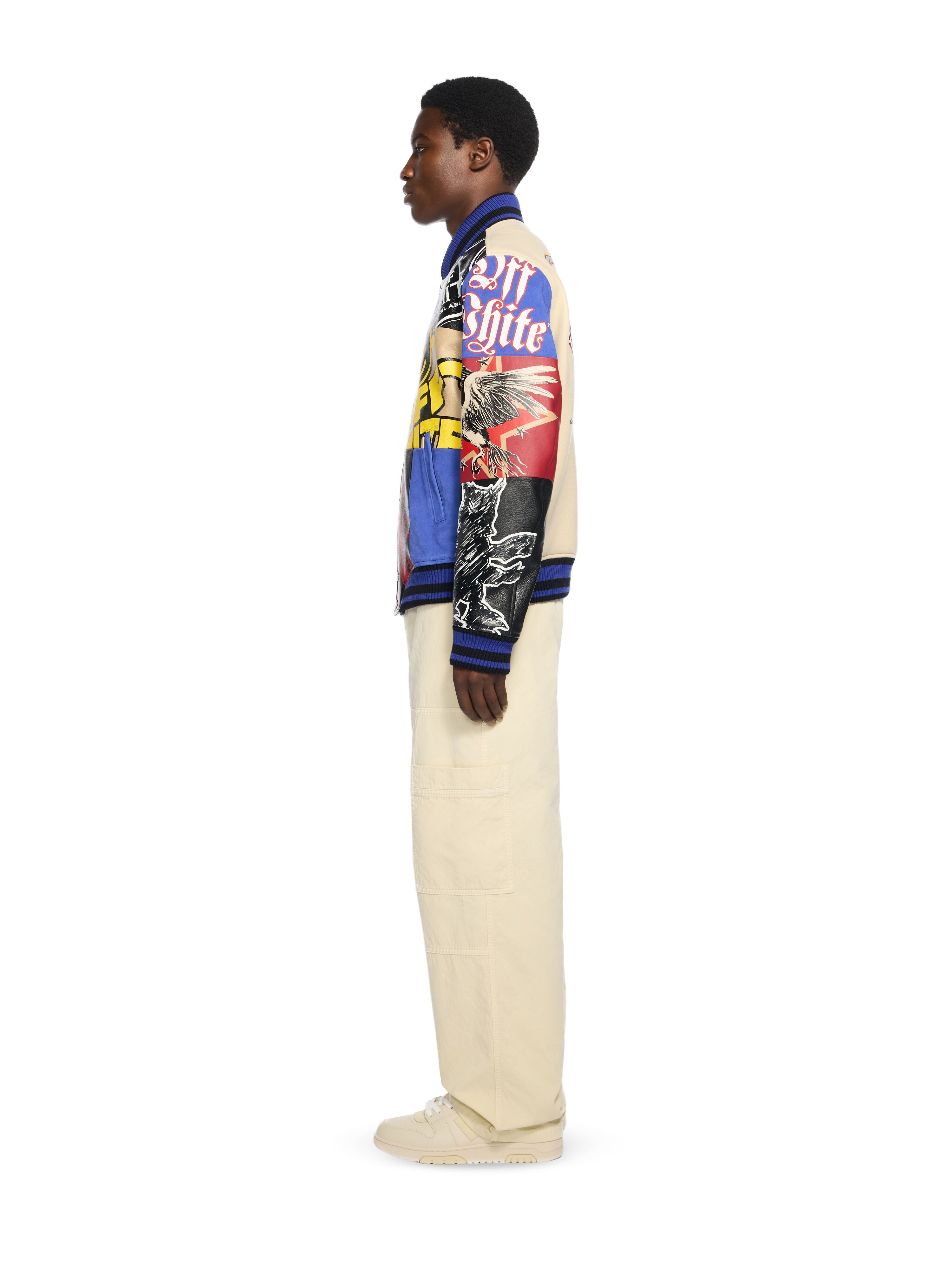 Multipatch Wool Varsity Jacket in MULTICOLOR - MULTICOLOR for Men