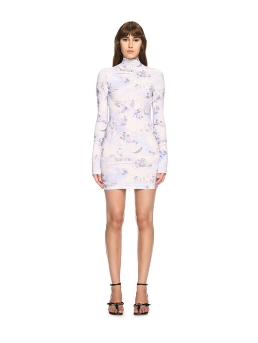 OFF WHITE Weißes Fresco Kleid ROSA OWDB540S25JER002