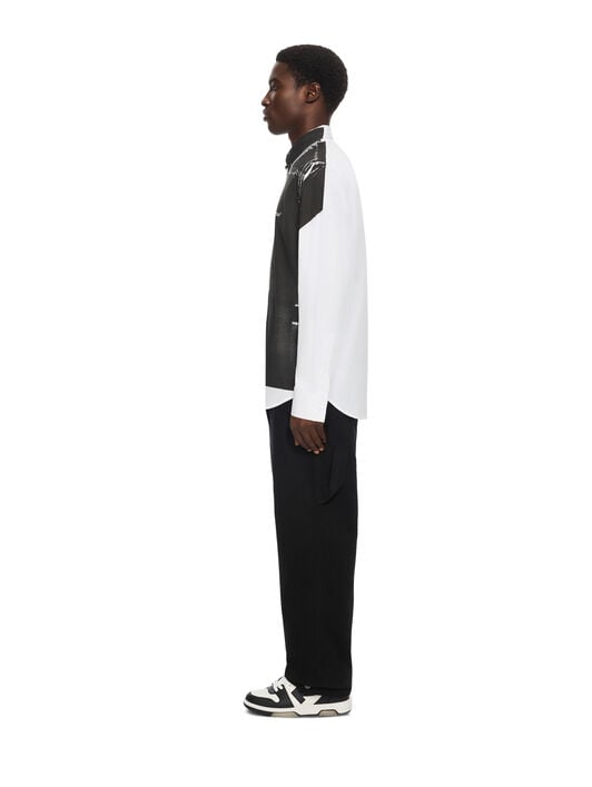 Negative Bookish Regular Shirt OFF WHITE Negative Bookish Regular Shirt WHITE 44MGE04MF26F002
