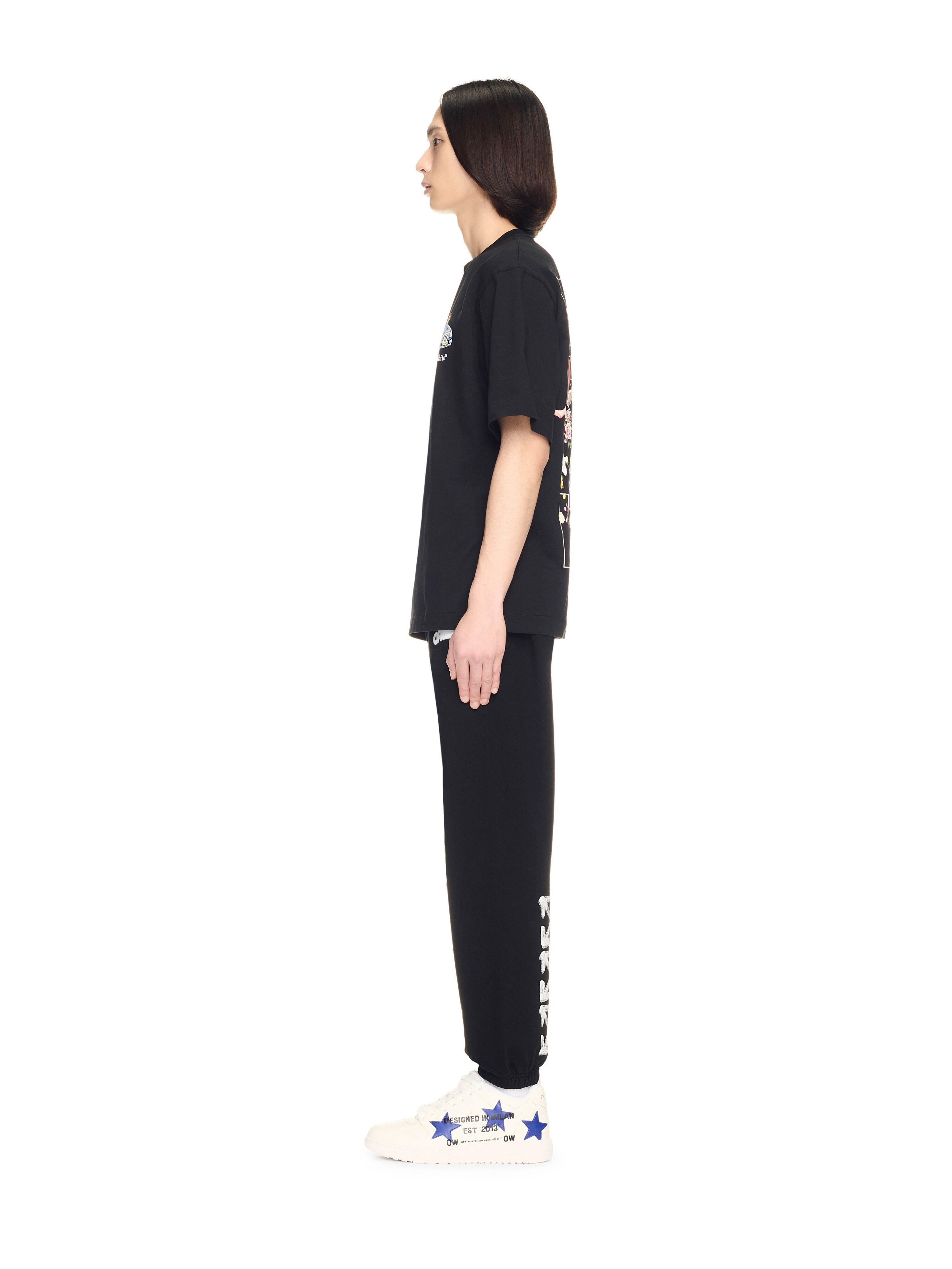 OFF WHITE Black Fresco Arrow T-Shirt BLACK OMAA120S25JER003
