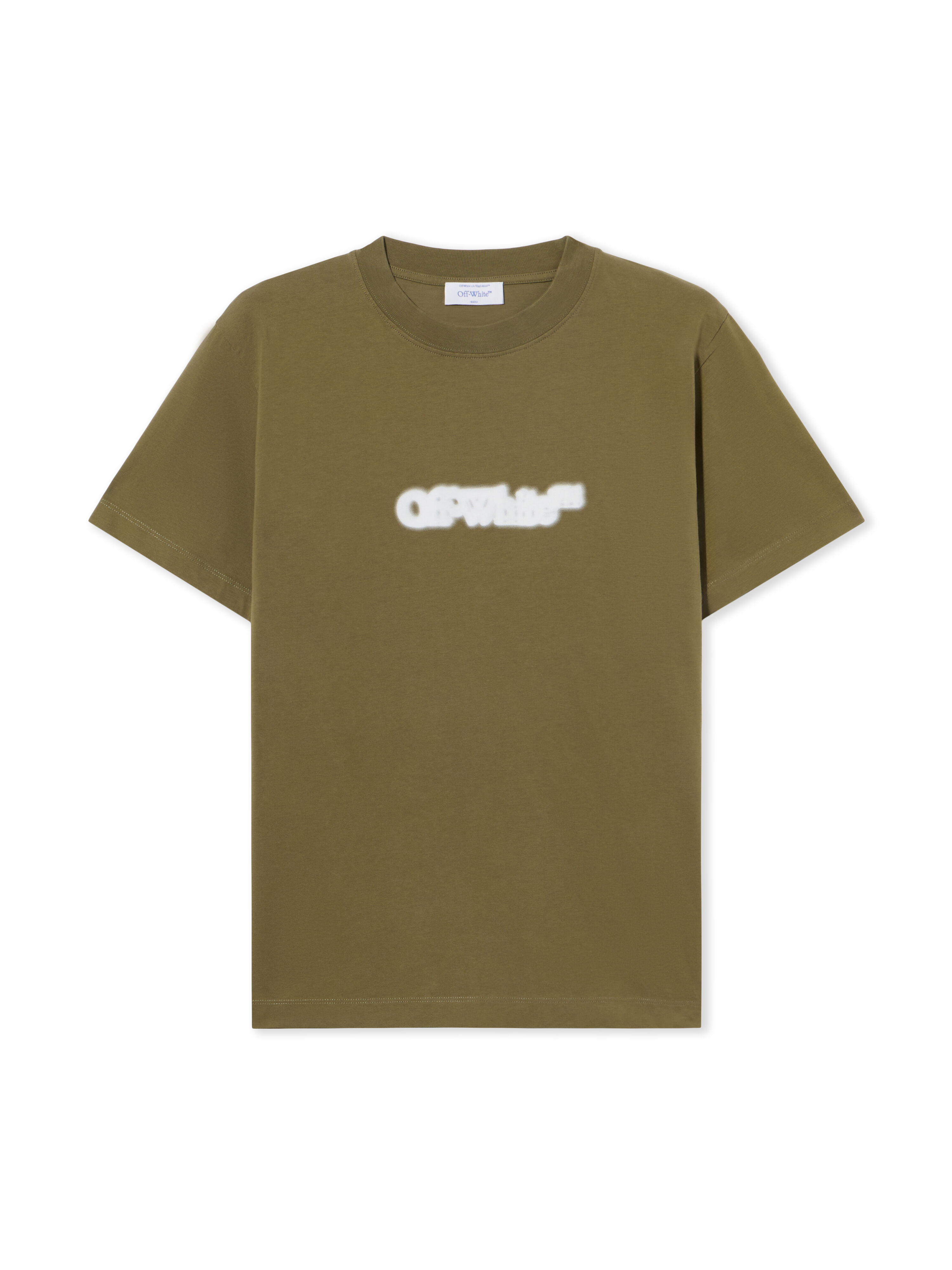 OFF WHITE Spray Arrow T-Shirt WINTER MOSS - WHITE OMAA027S25JER00B