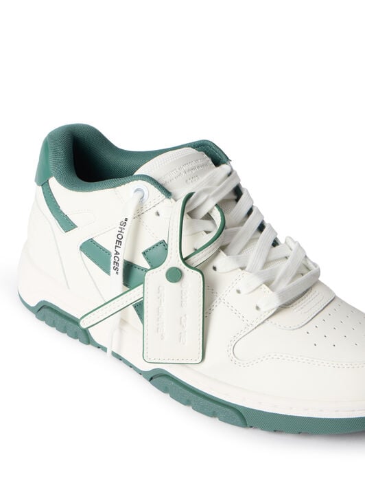 Out Of Office Leather Sneakers OFF WHITE Out Of Office Leather Sneakers WHITE - GREEN OMIA189F25LEA001