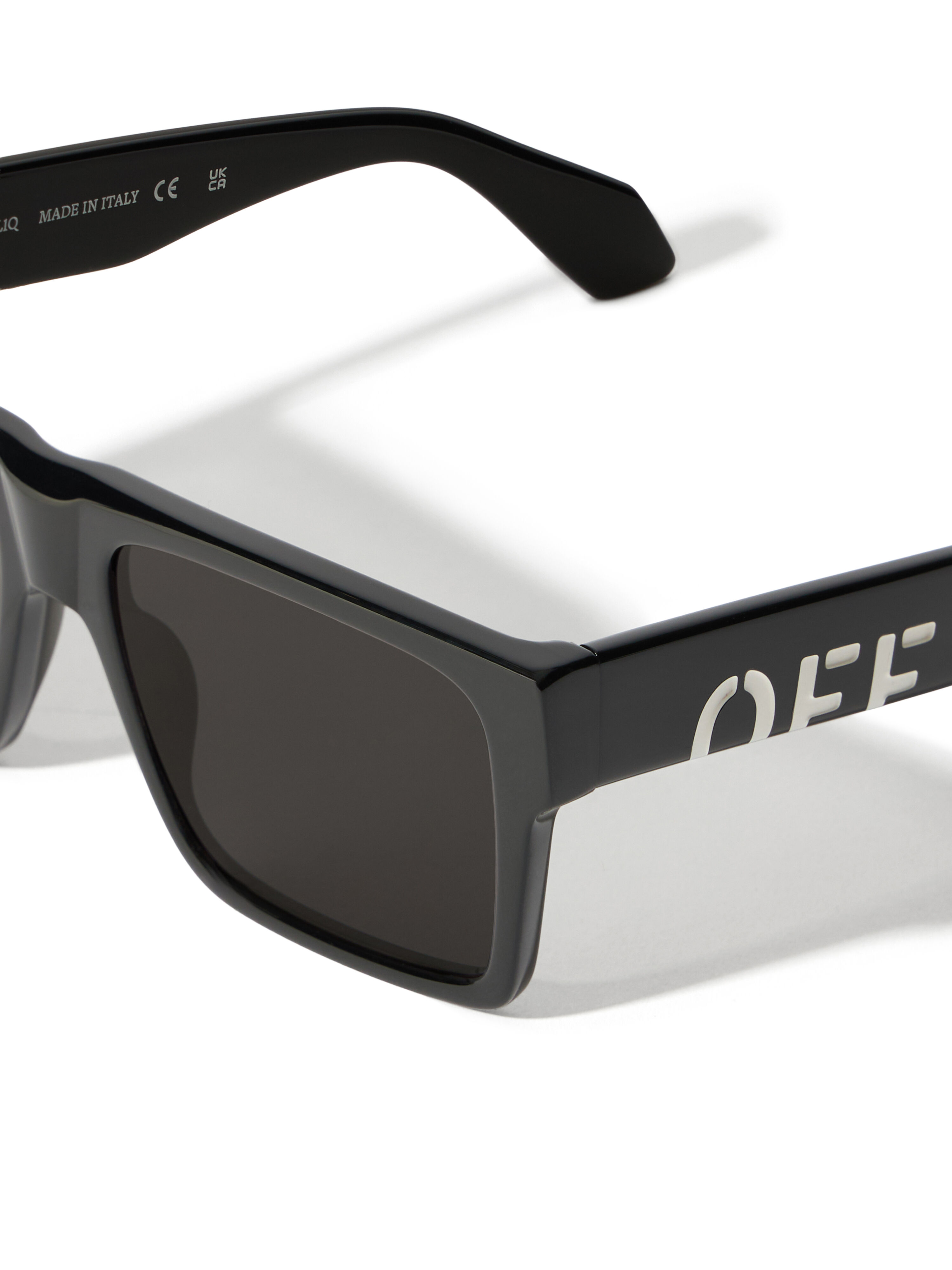 OFF WHITE Casper Dark Grey Lens Sunglasses Shiny Black OW1034100756