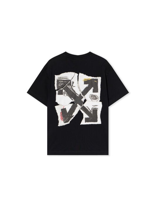 Arrow Collage Logo T-Shirt OFF WHITE Arrow Collage Logo T-Shirt BLACK - WHITE OBAA002F25JER004