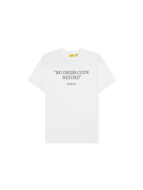 OFF WHITE Quote No Dress Code T-Shirt WHITE 44BAA002F26J00I