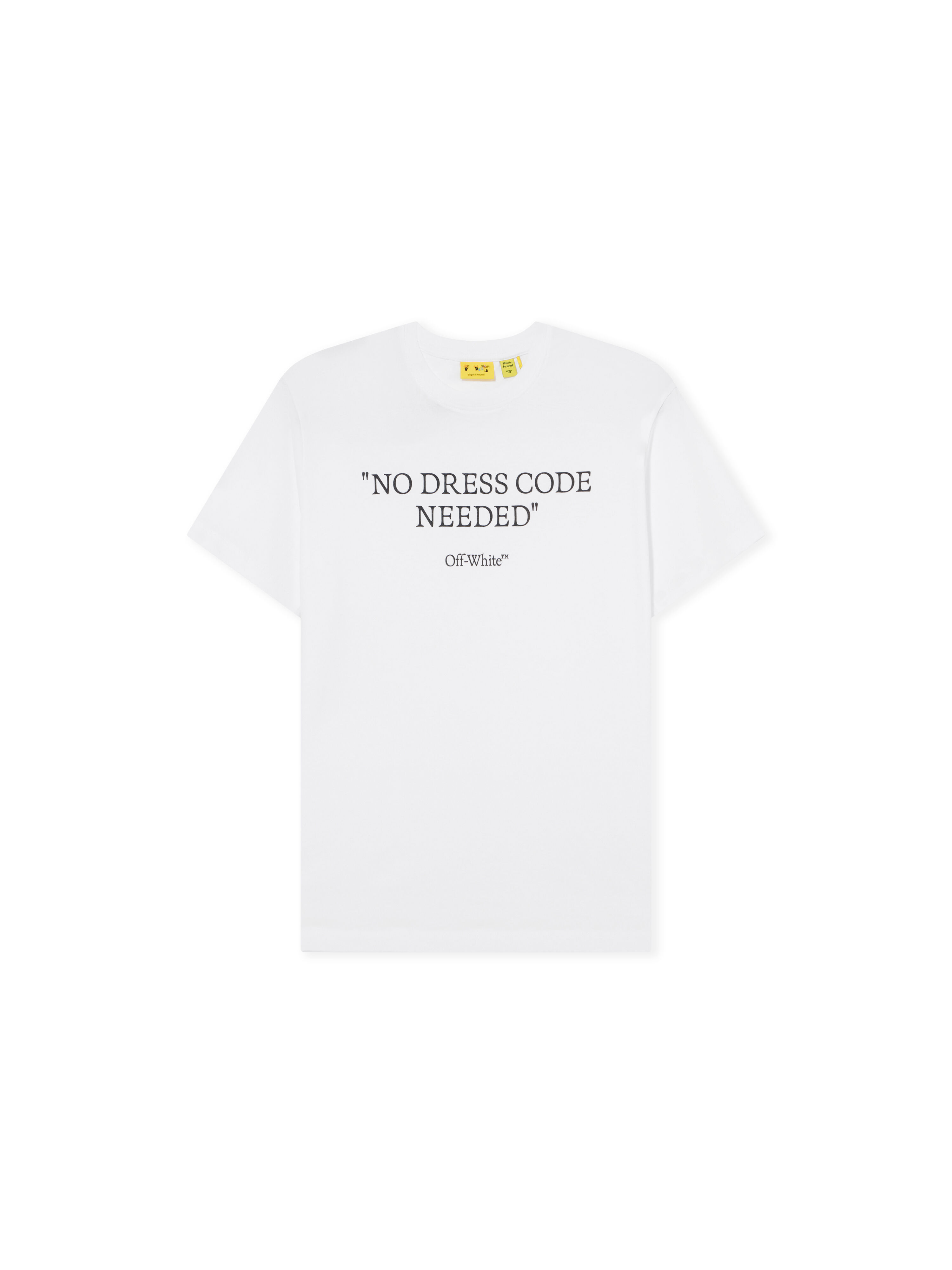 OFF WHITE Quote No Dress Code T-Shirt WHITE 44BAA002F26J00I
