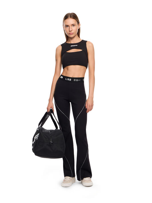 LAB L/AB Cut-Out Logo Crop Top Black Night LABF2639A00072T