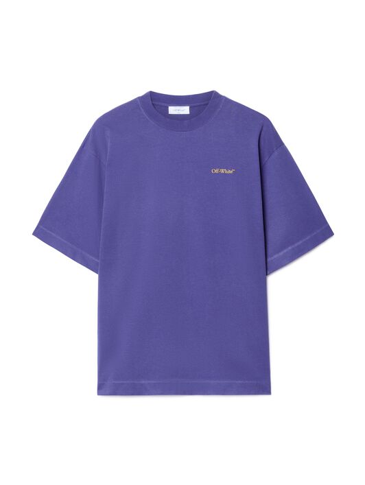 OFF WHITE Blue Tape Arrow T-Shirt PURPLE OMAA120S25JER00D