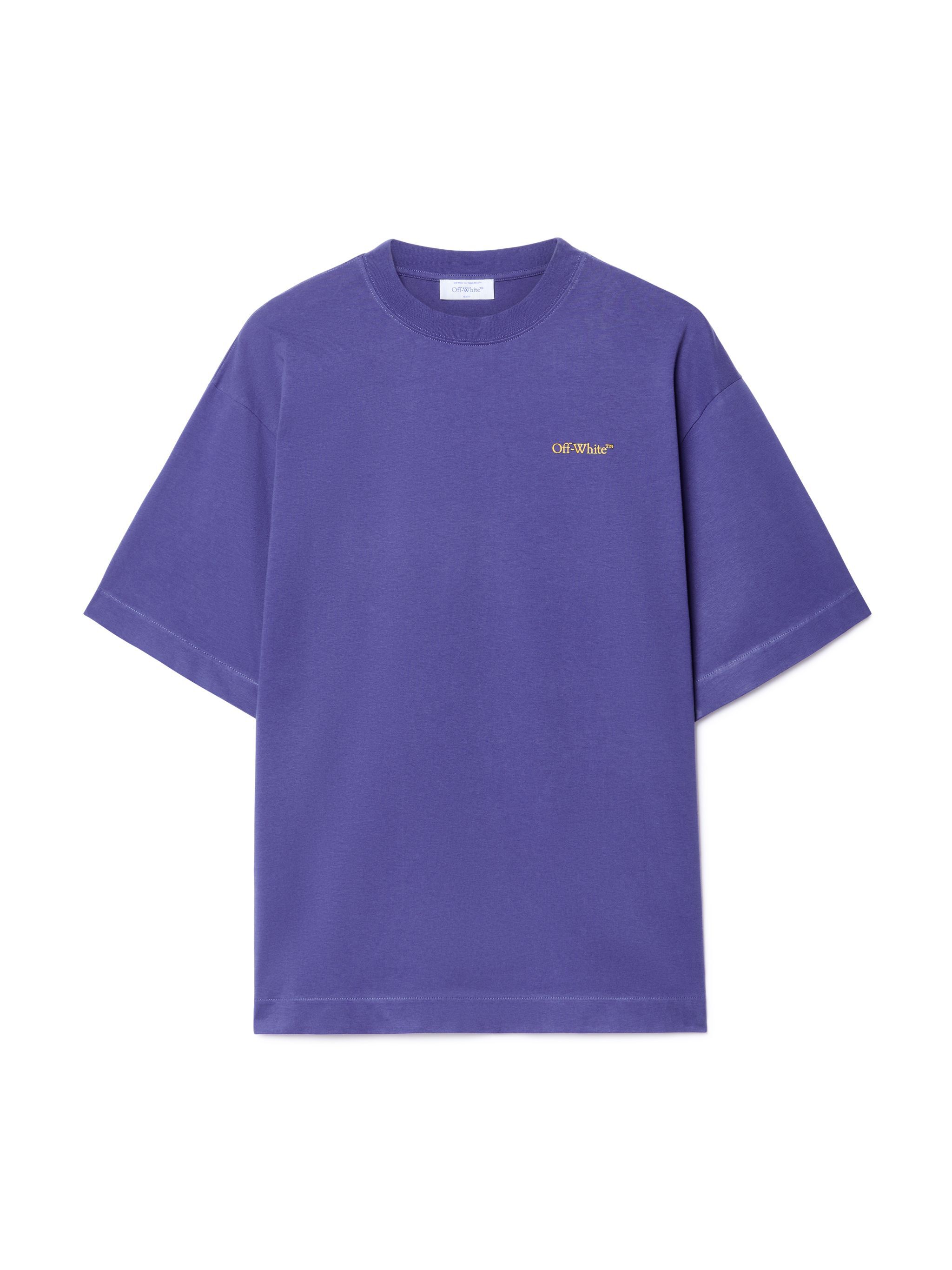 OFF WHITE Blue Tape Arrow T-Shirt PURPLE OMAA120S25JER00D