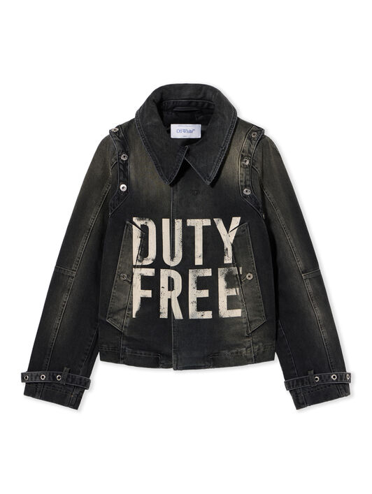OFF WHITE Duty Free Denim Jacket  OMYQ00DZ25DEN001
