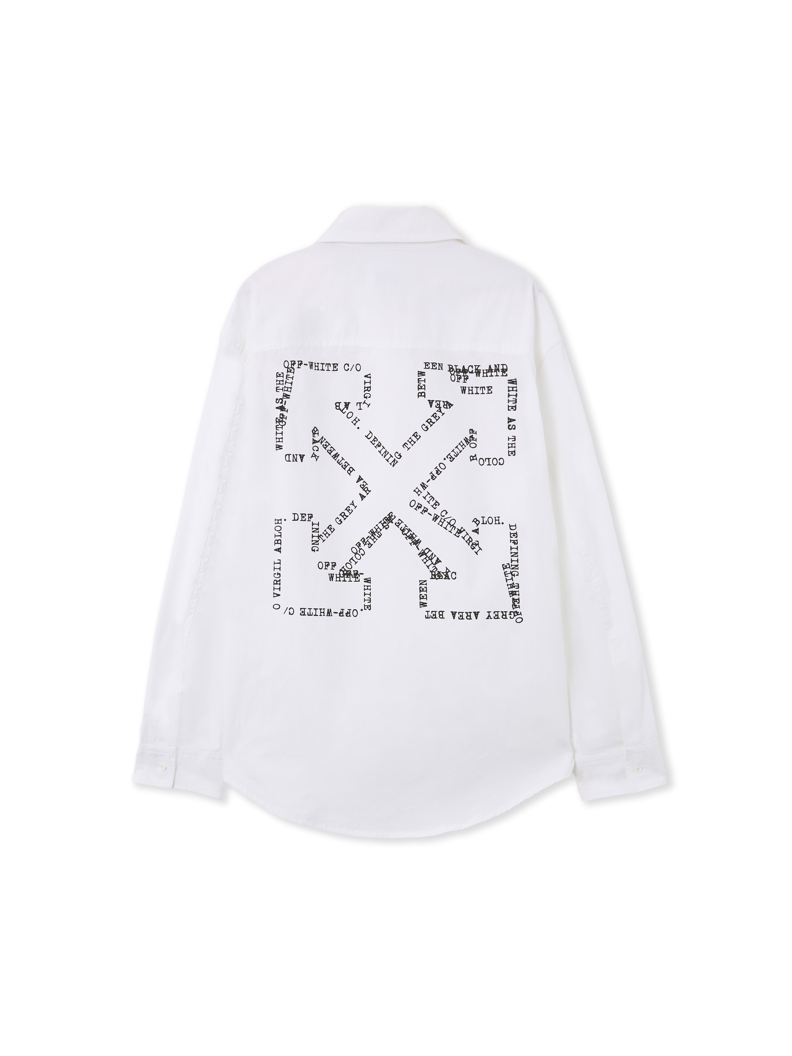 OFF WHITE Type Arrow Poplin Overshirt WHITE 44XGE04VS26F001