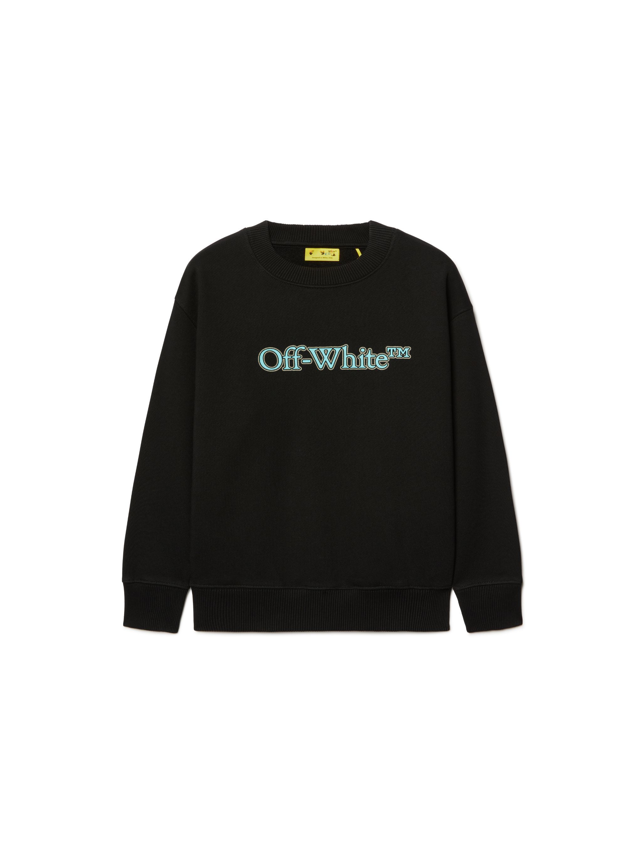 OFF WHITE Big Bookish Sweatshirt BLACK OBBA001S25FLE001