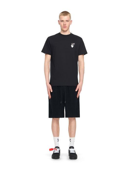 OFF WHITE Slim Fit Graphic S/S T-Shirt BLACK 44OWOS26T061