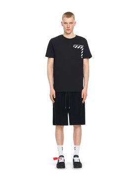 OFF WHITE Slim Fit Graphic S/S T-Shirt BLACK 44OWOS26T060
