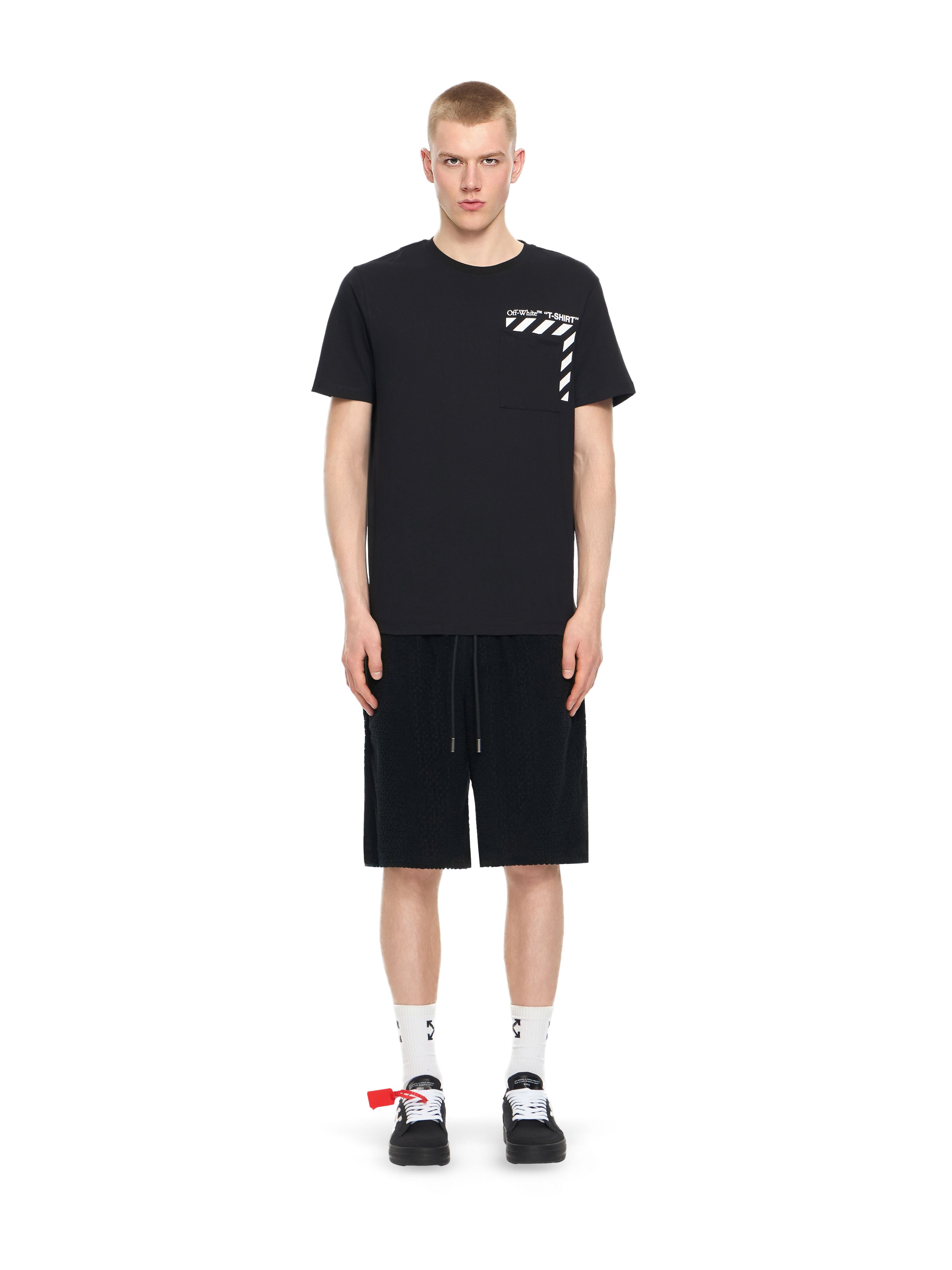OFF WHITE Slim Fit Graphic S/S T-Shirt BLACK 44OWOS26T060