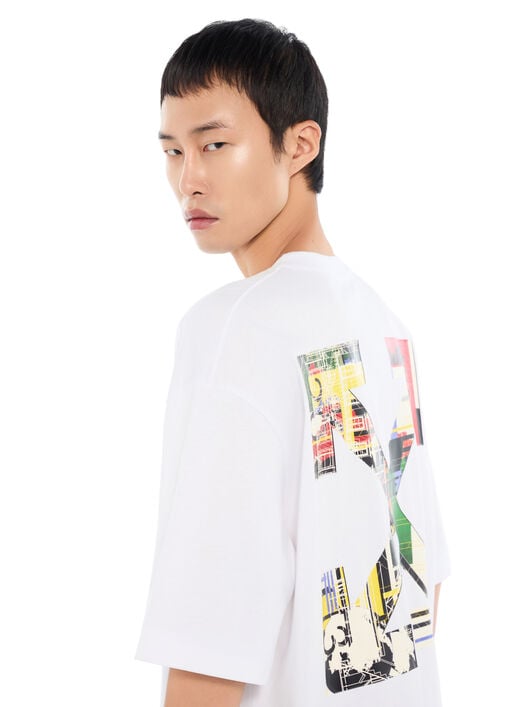 Industrial Arrow Skate T-Shirt OFF WHITE Industrial Arrow Skate T-Shirt WHITE 44MAA120F26J00Z