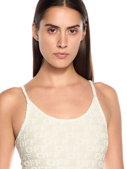 Gradient Logo Terry Dress OFF WHITE Gradient Logo Terry Dress LIGHT BLUE - BEIGE OWDB56FT25JER001