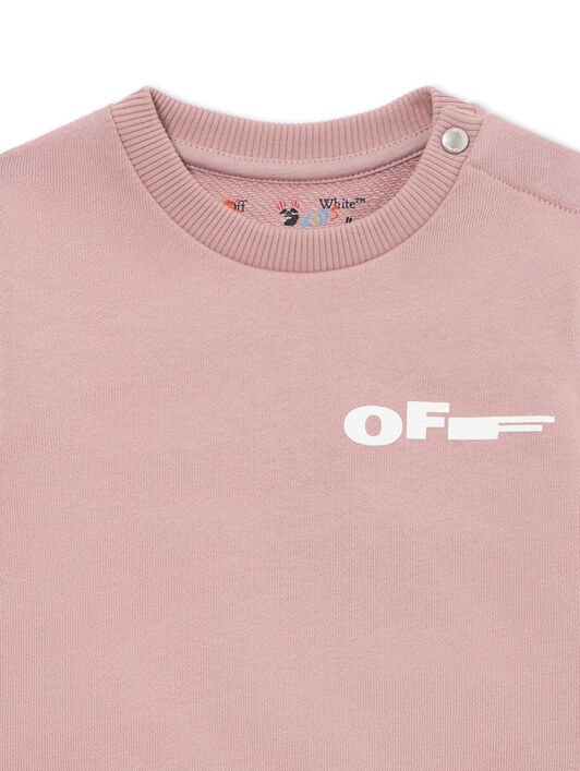 OFF WHITE Type Crewneck PALE MAUVE 44GXC001S26F001
