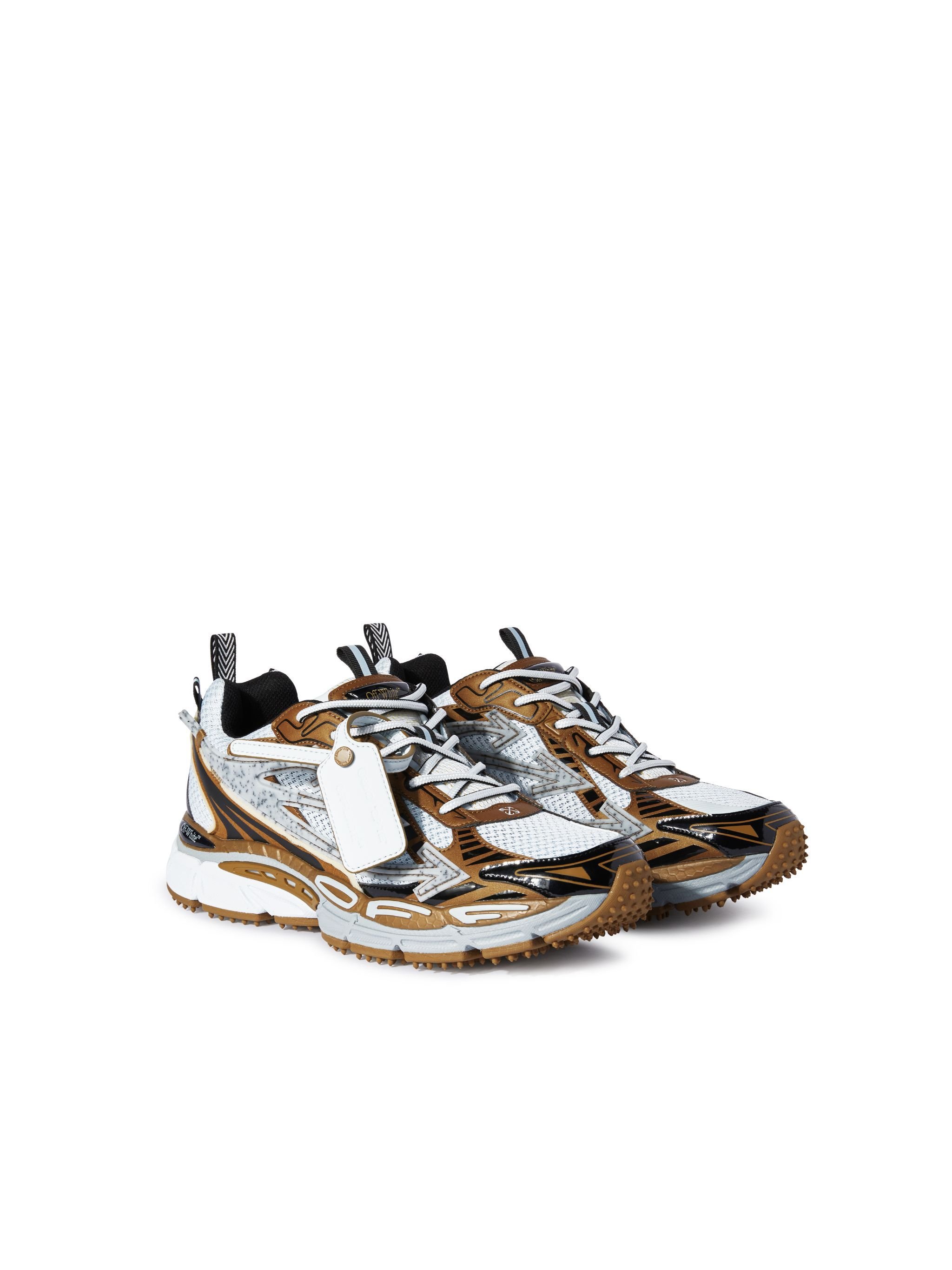 OFF WHITE Sneakers Be Right Back Argento/Bronzo MARRONE OMIA295S25FAB004