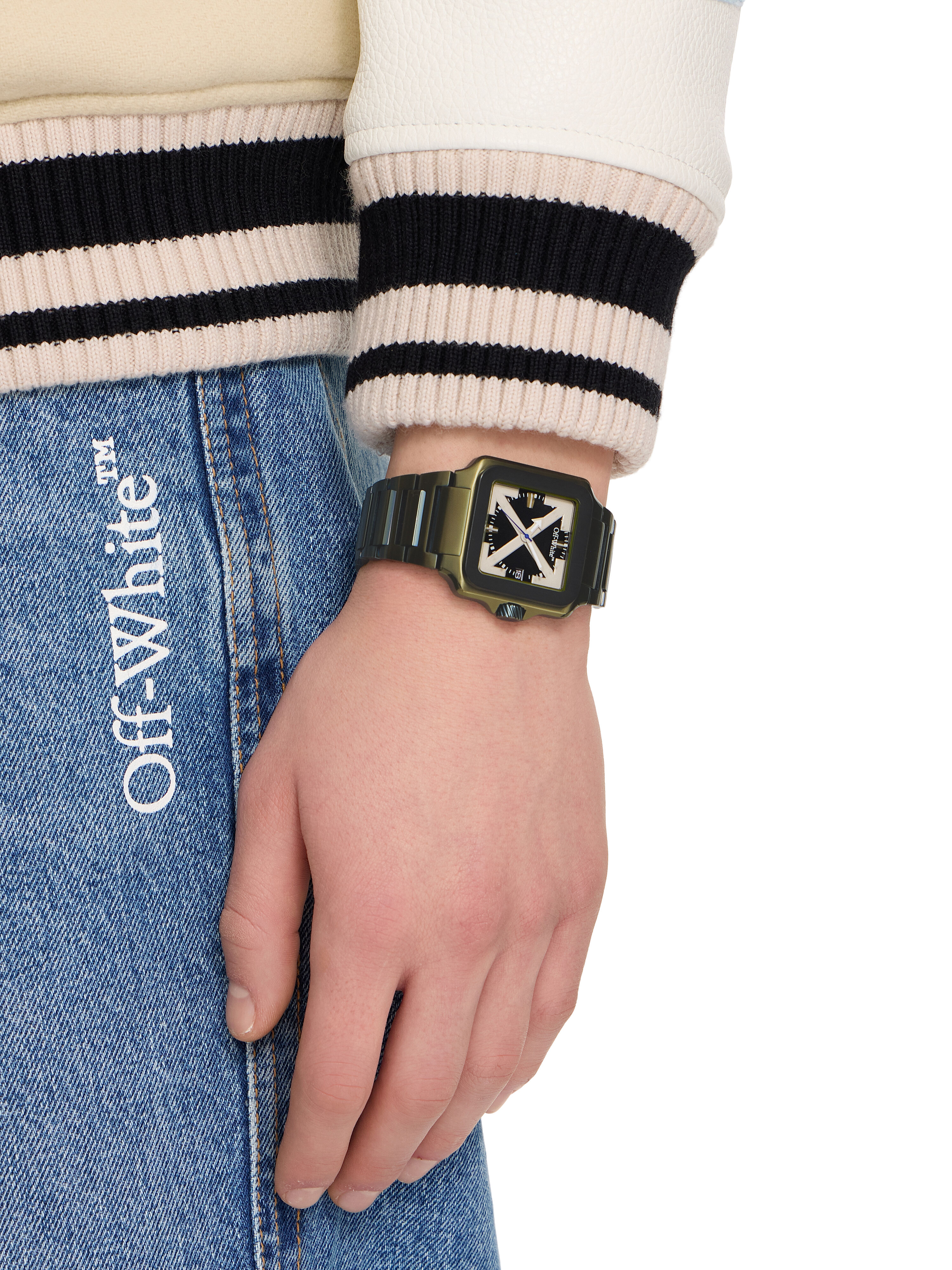 "Proto Layer" Watch OFF WHITE "Proto Layer" Watch Two Tone Olive & Black OW1G009M