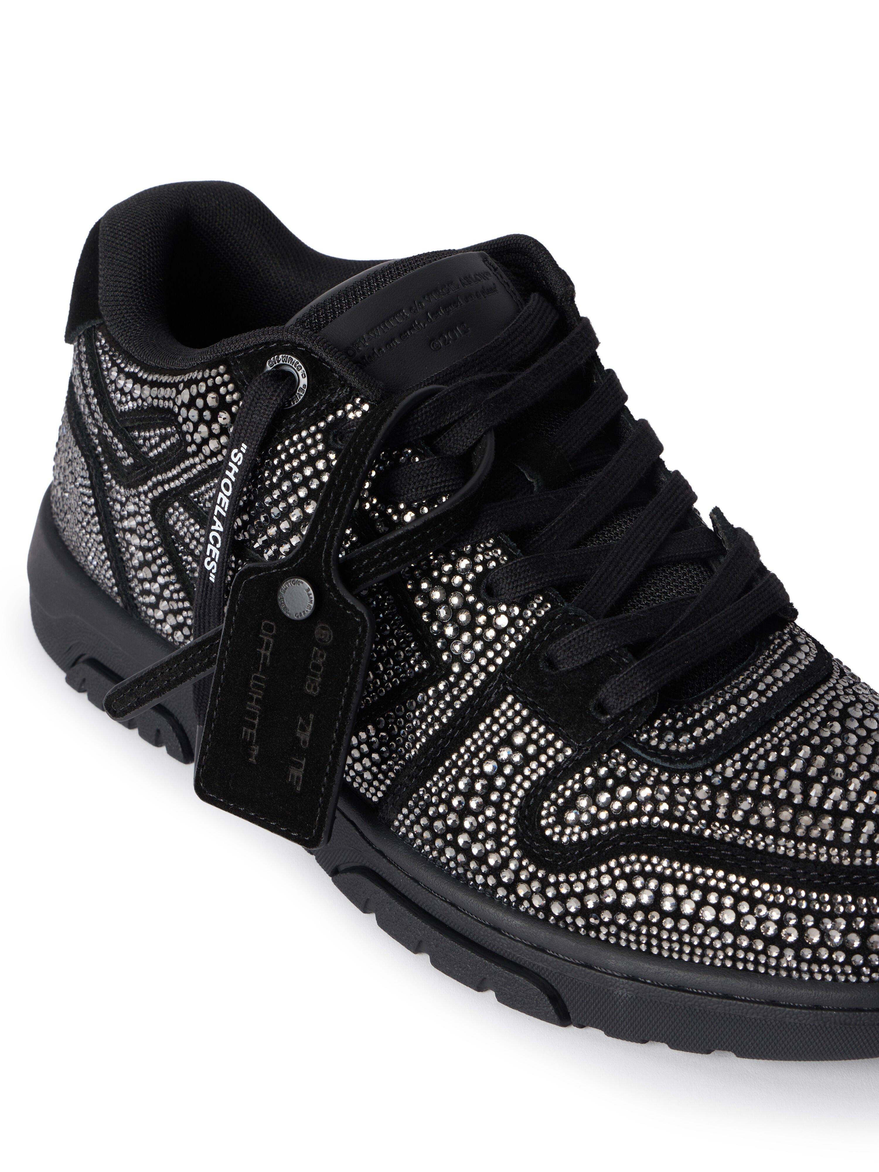 OFF WHITE Out Of Office Strass Sneakers BLACK - BLACK OMIA189C99LEA018