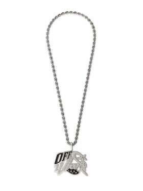OFF WHITE Bling Strass Wizard Chain SILVER - SILVER OMOB165S26MET001
