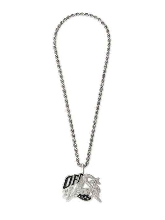 OFF WHITE Bling Strass Wizard Chain SILVER - SILVER OMOB165S26MET001
