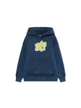 OFF WHITE Graffiti Pullover Hoodie BLUE NIGHTS 44BBB001F26F008