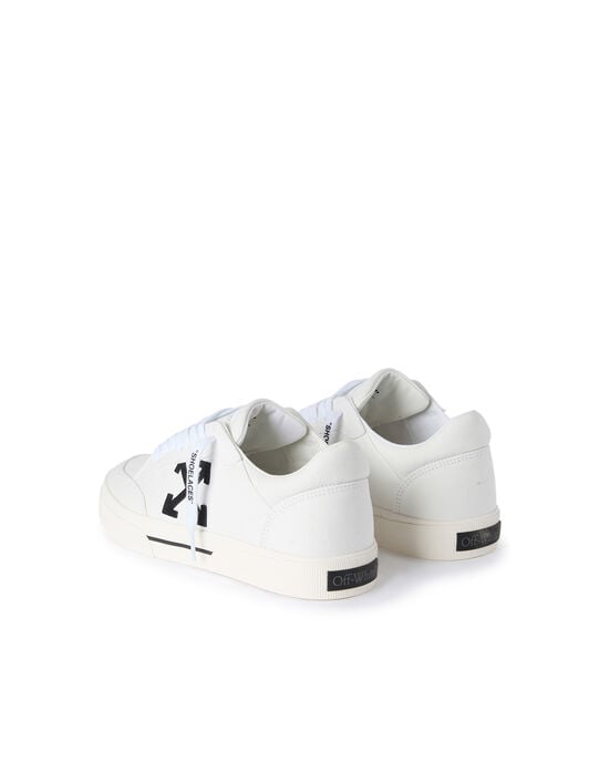 OFF WHITE Vulcanized Low Sneakers WHITE/BLACK OMIA293C99FAB003