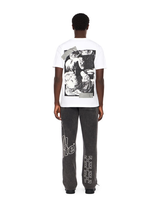 OFF WHITE Cupid Tape Slim T-Shirt WHITE OMAA027F25JER00B