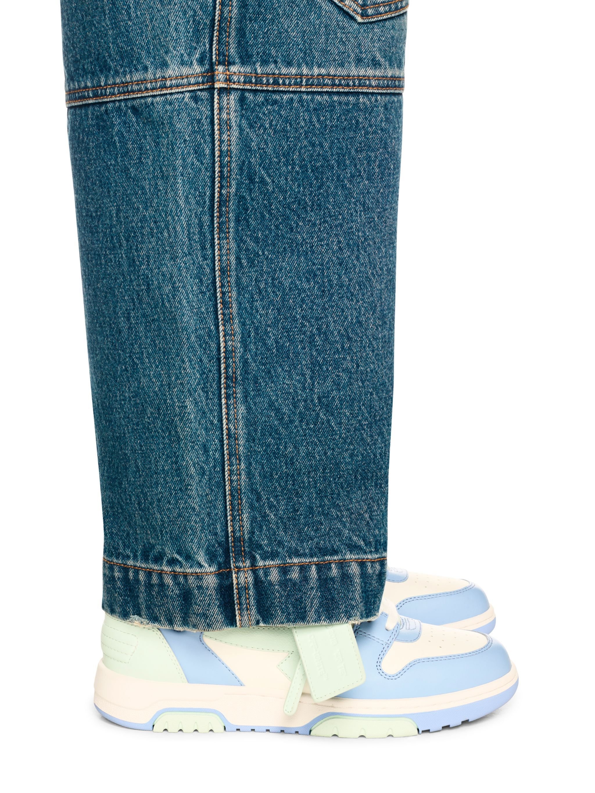 OFF WHITE Out Of Office Tricolor Dusty Blue - Baby BLUE OWIA259S25LEA004