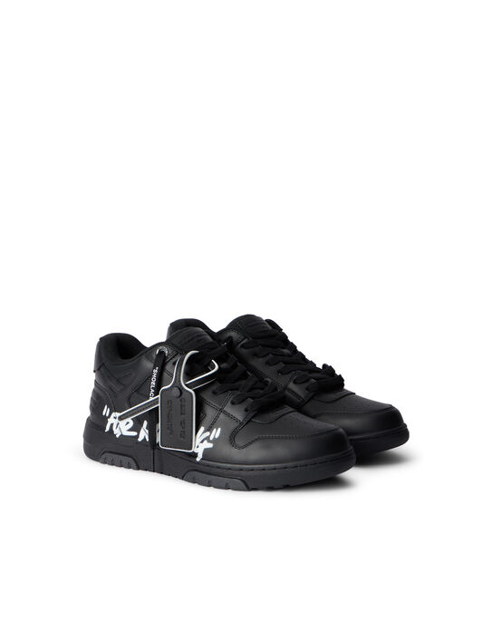 OFF WHITE Out Of Office For Walking Sneakers BLACK - WHITE OMIA189C99LEA01A