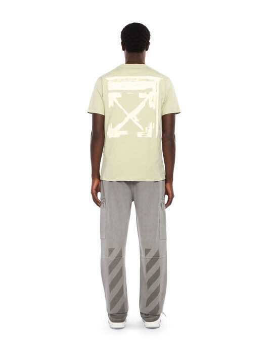 OFF WHITE Ink Arrow Slim Logo Tee ALFAALFA - DOUBLE CREAM OMAA027F25JER007