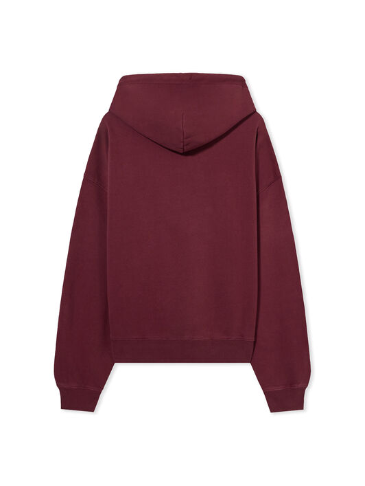 L/AB Diagonal Washed Hoodie LAB L/AB Diagonal Washed Hoodie RED DAHLIA 44LABF26K058