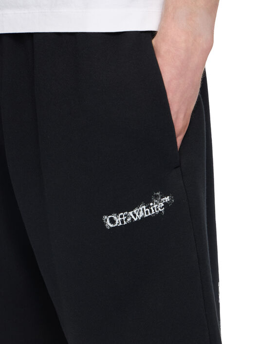 OFF WHITE Heraldic Arrow Skate Sweatshort BLACK 44MCI013S26F001