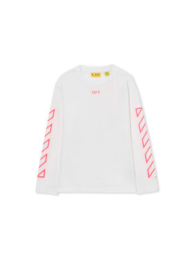 OFF WHITE Off Diag Tee L/S WHITE 44GAB001S26J001