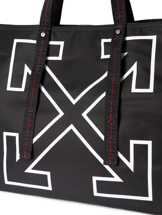 OFF WHITE Heritage Day Off Tote L BLACK - WHITE OMNA20JC99FAB001