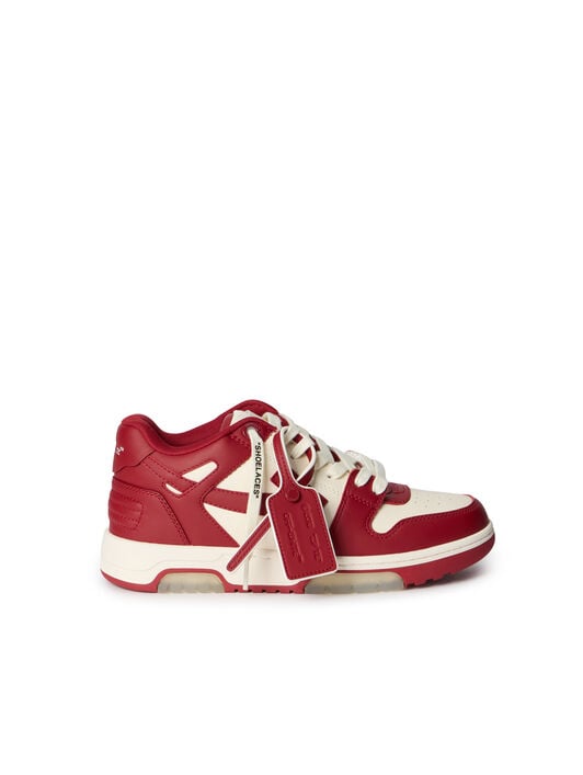 OUT OF OFFICE CALF LEATHER OFF WHITE OUT OF OFFICE CALF LEATHER OFF WHITE - CORAL RED OWIA259F25LEA002