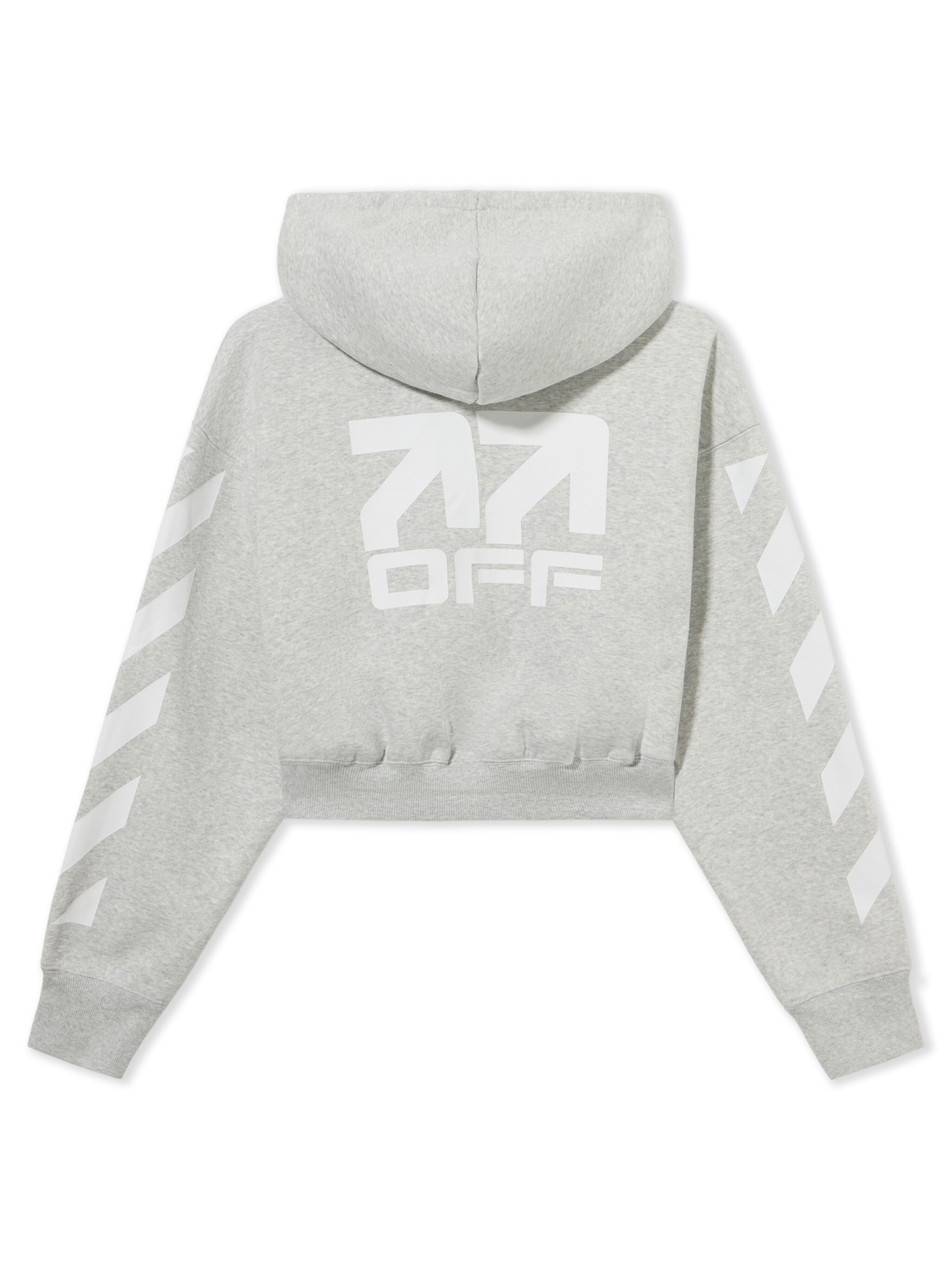 LAB L/AB Arrows OFF Crop Hoodie Medium Heather Grey LABF2639B00104T