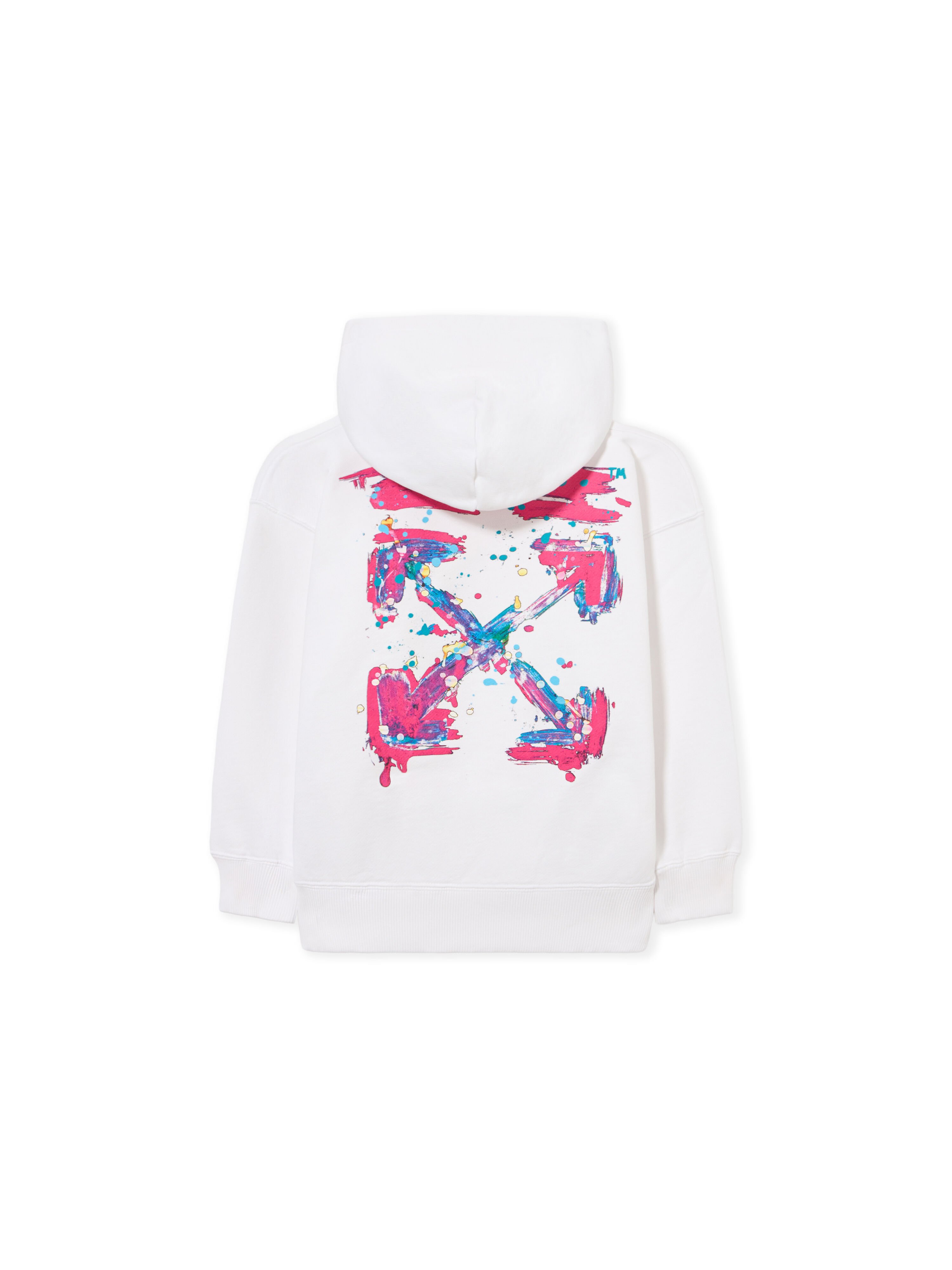 OFF WHITE Arrow Splat Hoodie WHITE 44GBB002S26F003