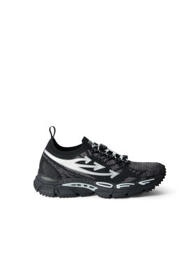 OFF WHITE Be Right Back Knit Sneakers BLACK/SILVER OF06207001