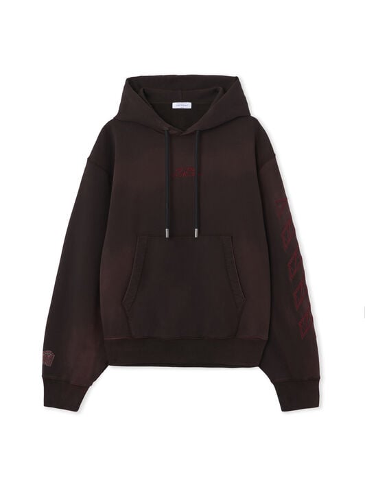 OFF WHITE Off-White™ c/o AC Milan Hoodie BLACK RED 44MBB12NG25F002