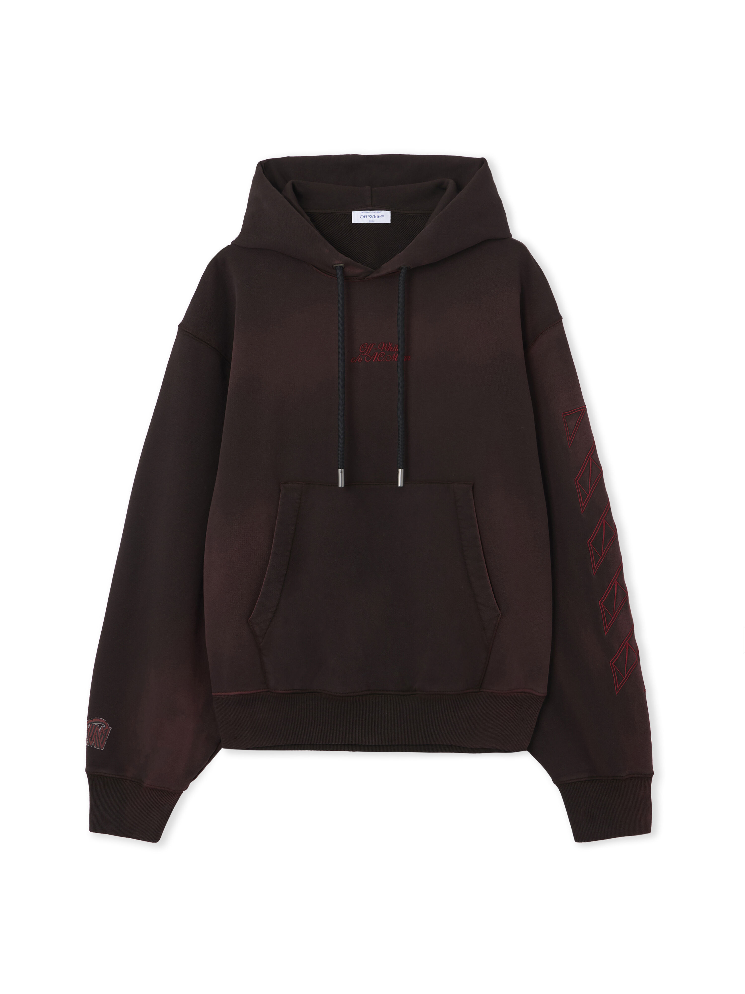 OFF WHITE Off-White™ c/o AC Milan Hoodie BLACK RED 44MBB12NG25F002