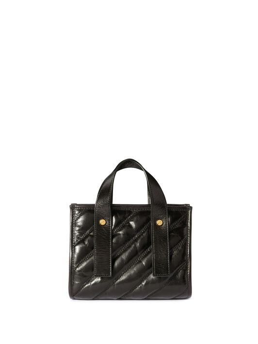 OFF WHITE Black Quilted Tote Bag BLACK OWNA238C99LEA001