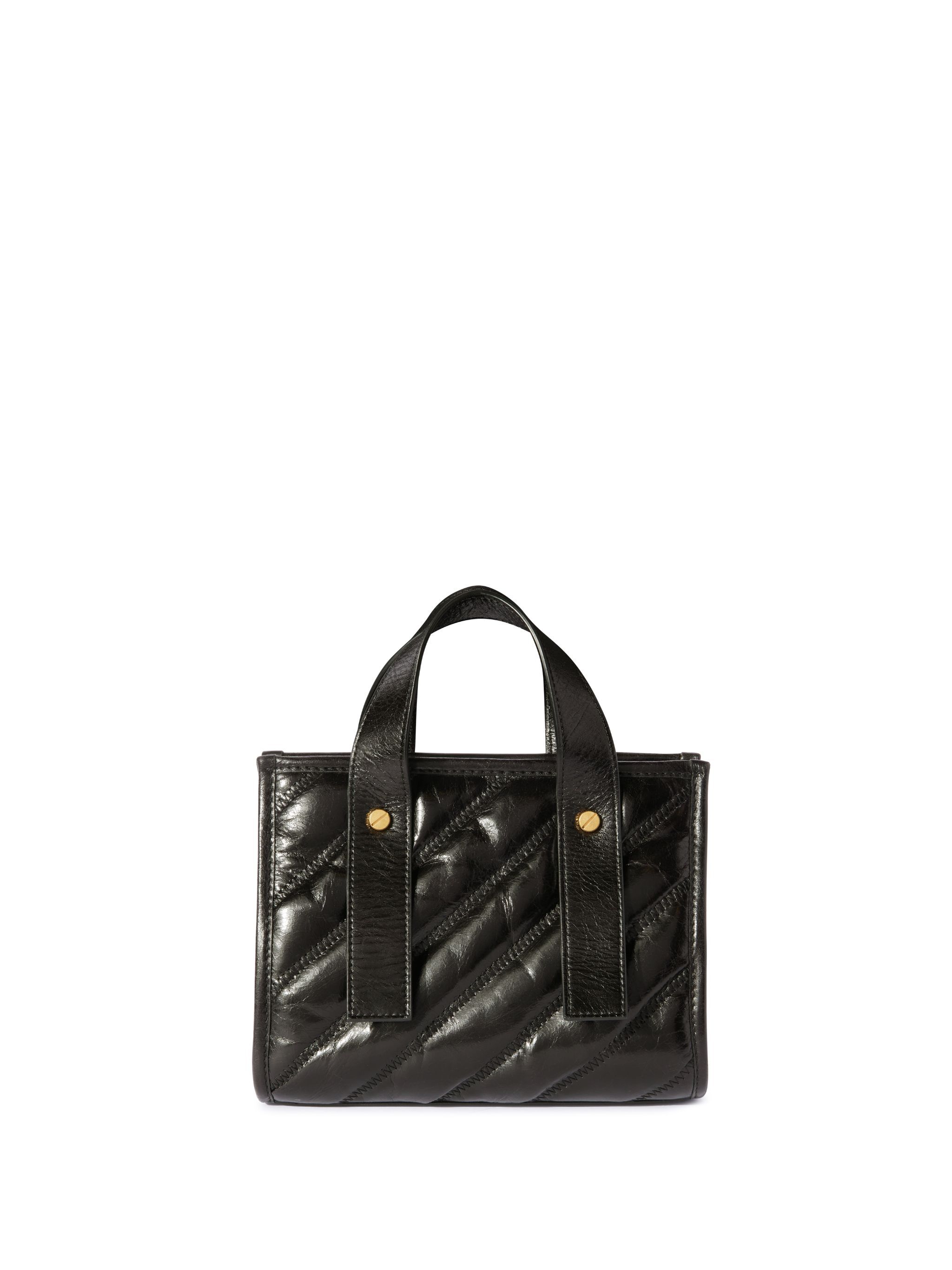 OFF WHITE Black Quilted Tote Bag BLACK OWNA238C99LEA001
